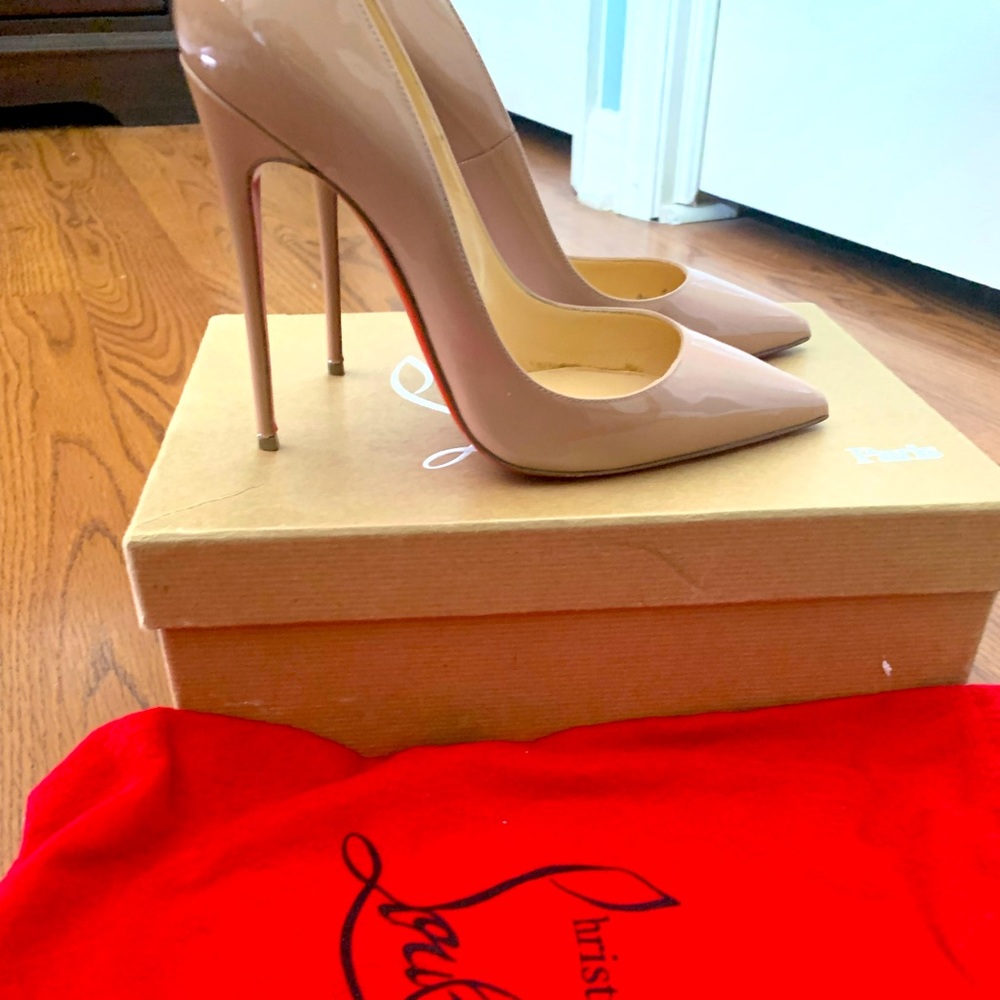 Nude Christian Louboutin- So Kate heels